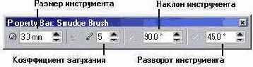 Панель атрибутов при активном инструменте Knife.
